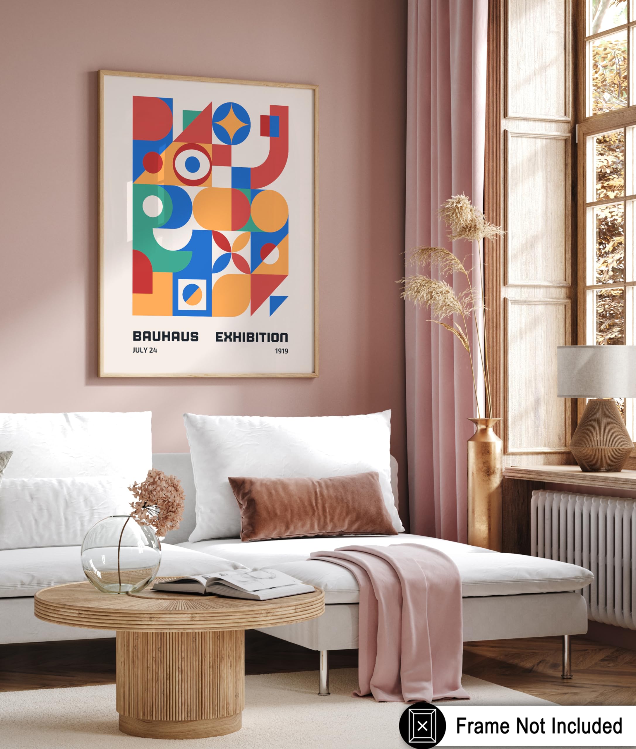 Amazon.com: Poster Master Vintage Bauhaus Poster - Retro Geometric